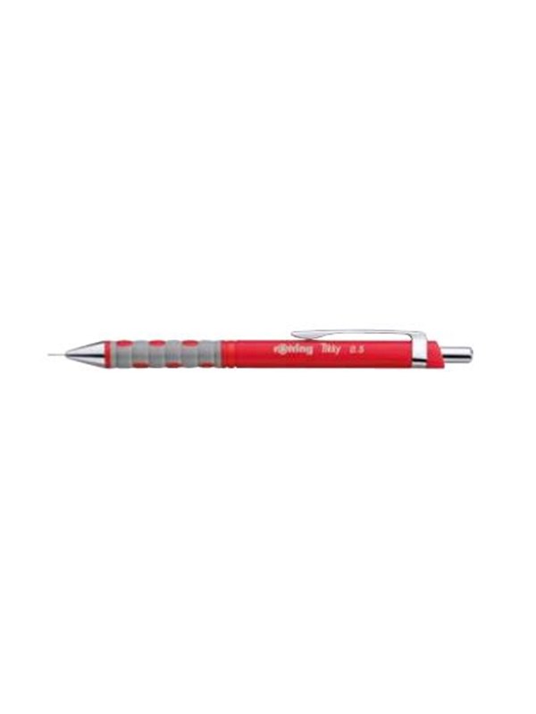 rOtring Tikky-vulpotlood | HB | 0,70 mm | Roode behuizing | 12 stuks