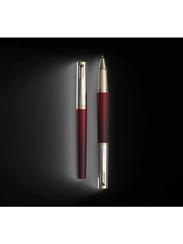 Parker Ingenuity Arnold Palmer Signature Limited Edition Red Gold Trim Rollerball Fine tip Black ink