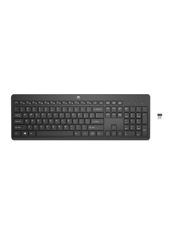 HP 230 Wireless Keyboard Black Nordic - Toetsenbord - Noords - Zwart