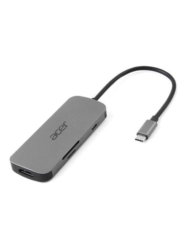 Acer 7-in-1 – Docking Station – Laptop – USB-C – 4K HDMI – Plug & Play - Zilver