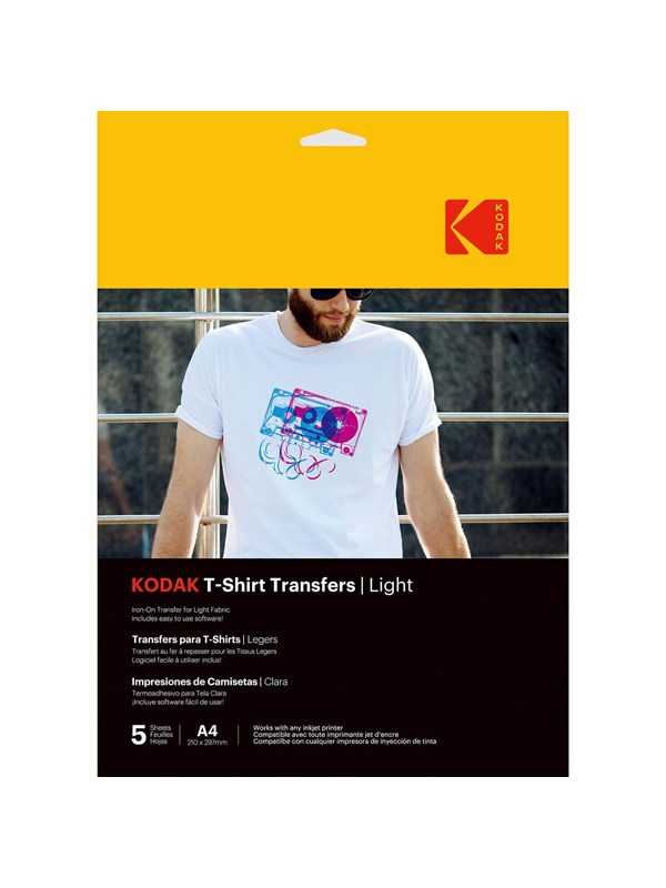 KODAK T-Shirt Transfers Light A4 x5