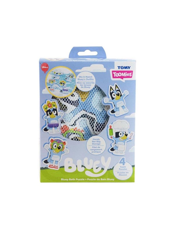 Tomy badpuzzel Bluey multicolor schuim speelgoed voor kinderen.