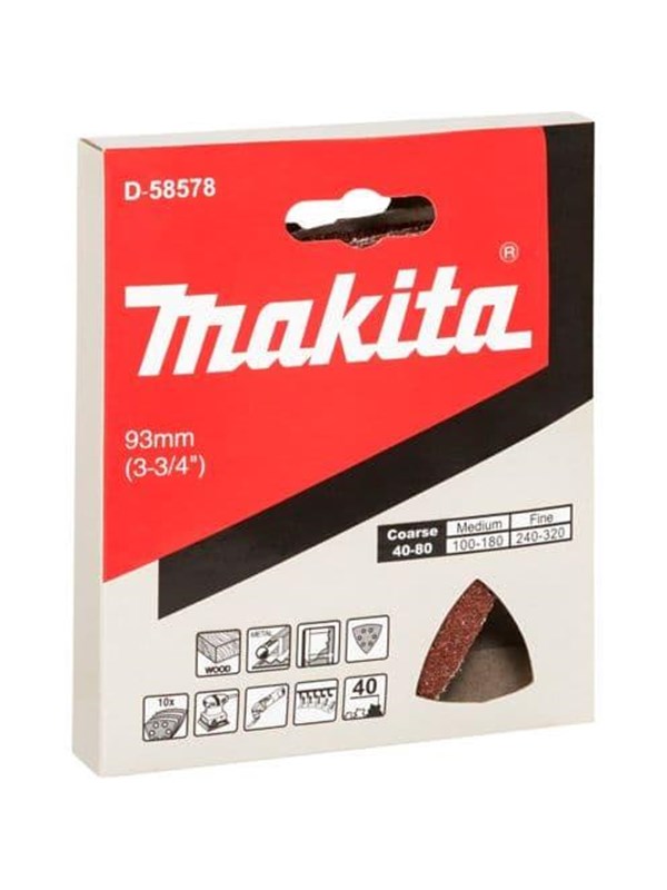 Makita Delta schuurpapier hout K40 10 stuks - D-58578