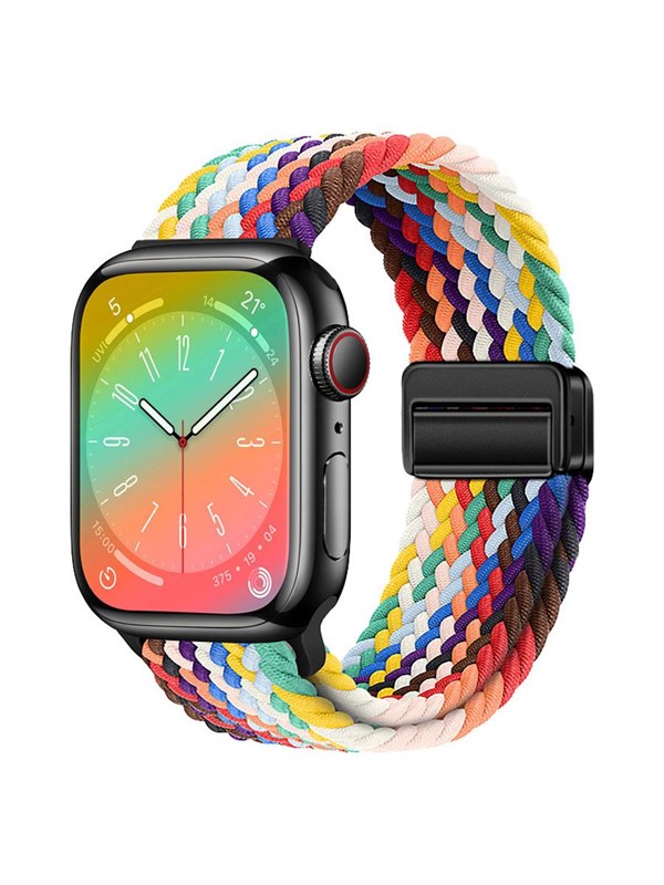 Lippa Apple Watch Nylon Strap incl. Magnetic Clasp 38/40/41 mm Multicoloured