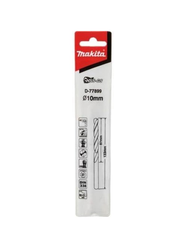 Makita metaalboormachine HSS-GS 10.0x133 mm - D-77899