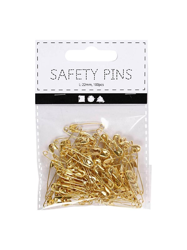 Creativ Company - Safety pins Gold 100 pcs.