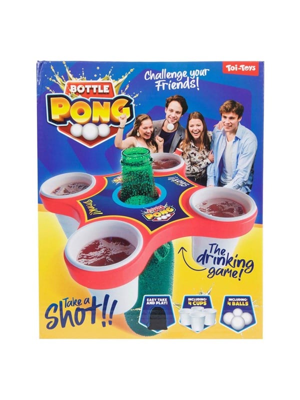 Toi-Toys - Board game Pong Hero with 4 Balls and 4 Cups