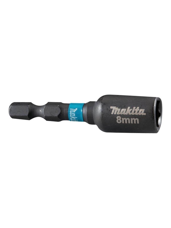 Makita dopsleutel 1/4" SW8 50 mm Slagmoer Zwart - B-66830