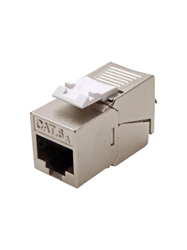 ROLINE Cat.6A (Class EA) Keystone, RJ-45, afgeschermd, zonder gereedschap, compact, zilverkleurig