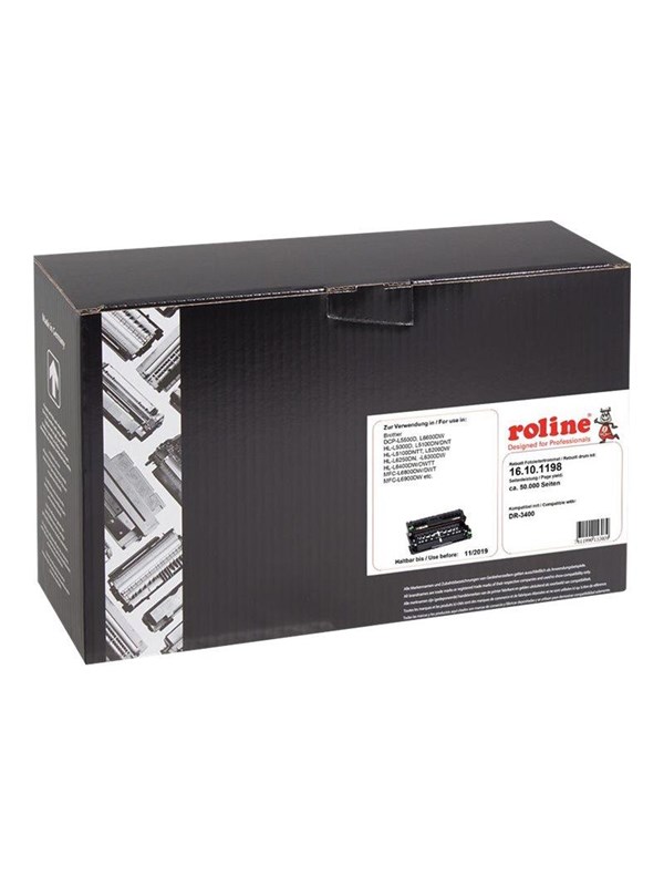 ROLINE trommel compatibel met DR-3400, voor BROTHER HL-L500, ongeveer 50.000 paginas, zwart