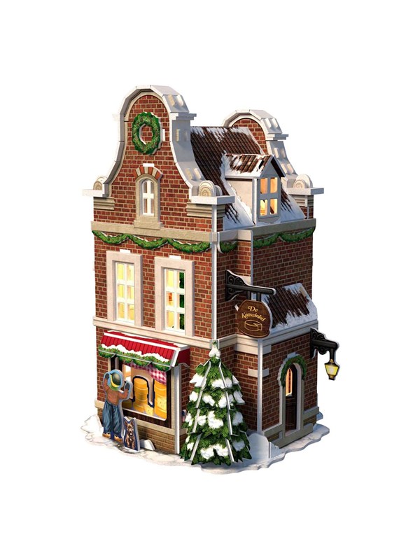 Cubic Fun 3D Puzzle Cheese Shop with LED Lighting 3D Puzzels
