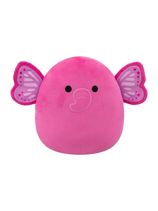 Squishmallows - Large Plush 40cm Evelyn - Hot Pink Butterfly Elephant
