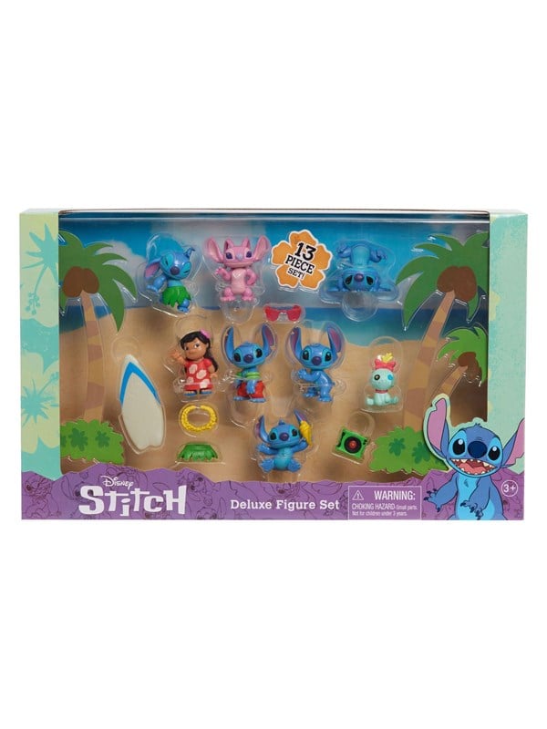 Disney Stitch - Stitch Deluxe Set 8 speelfiguren met 5 accessoires