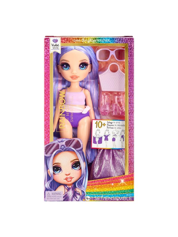 Rainbow High Swim & Style-modepop - 28 cm - Violet (paars)