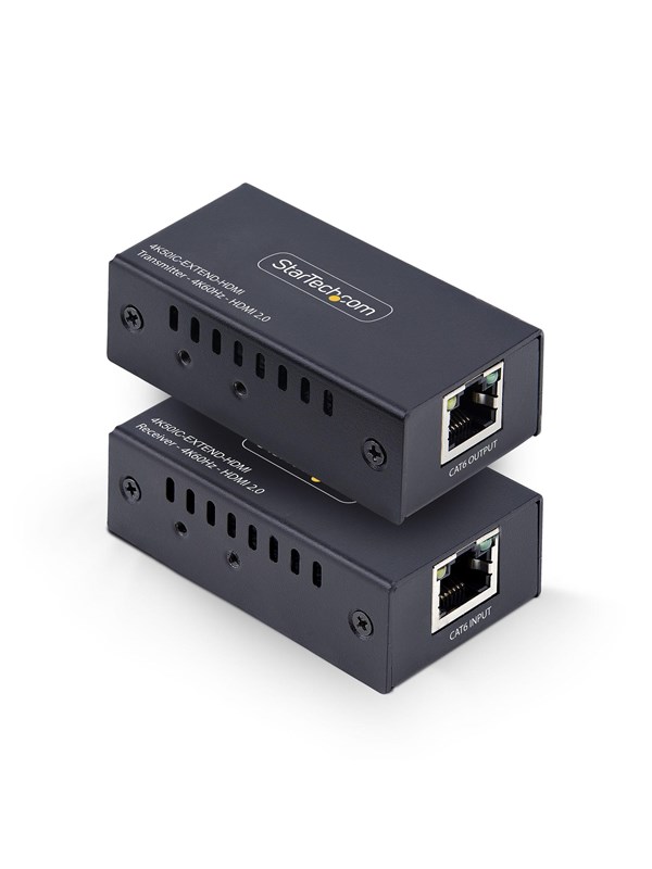 StarTech.com HDMI Extender Over CAT5e/6 Kit 4K 60Hz Up to 200ft (60m) - video/audio extender - HDMI