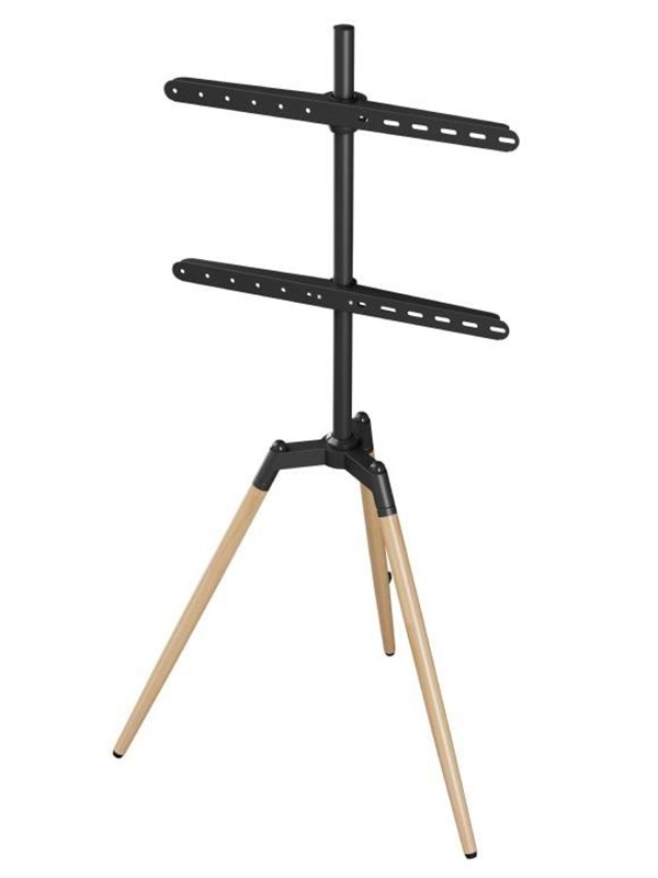 Gembird TV Vloerstandaard met Driepoot - 70° Draaifunctie - Geschikt voor 32-65 - VESA 100x100 tot 600x400 - Max. 32 kg - Zwart - Max 32 kg - recommended for 65"