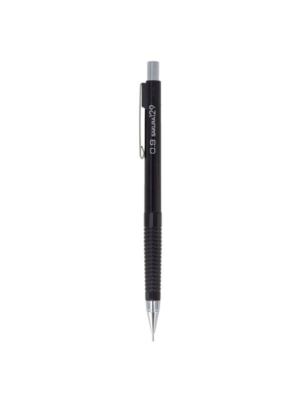 Sakura vulpotlood zwart 0.9 mm - schokdemping voor kinderen.