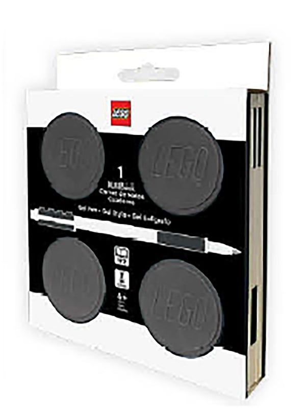 Euromic LEGO® Locking Notebook w/Gel Pen (box) 192p BLACK