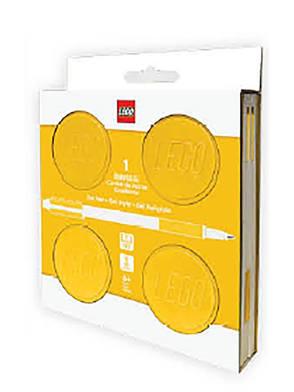 Euromic LEGO® Locking Notebook w/Gel Pen (box) 192p YELLOW