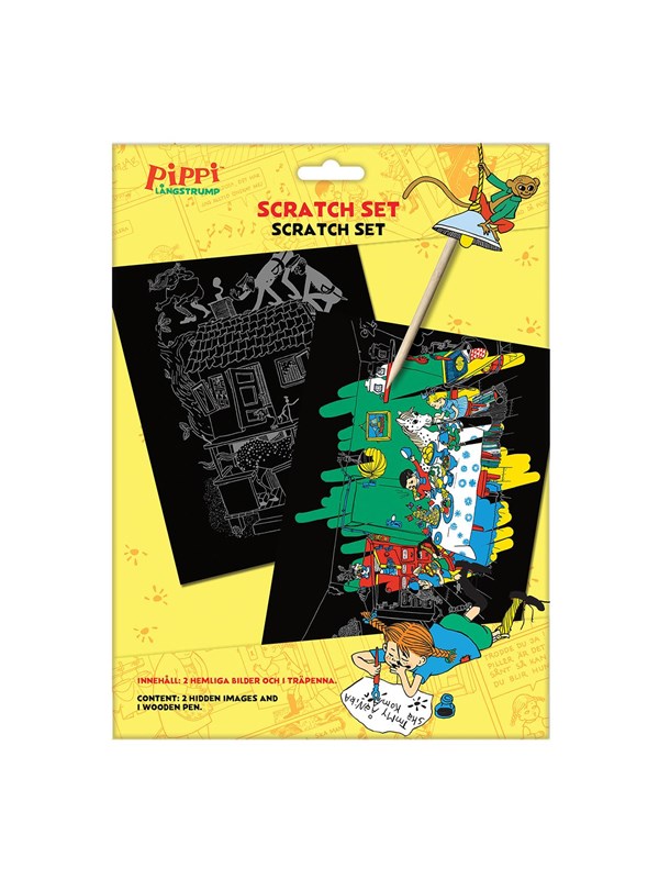 Euromic PIPPI Scratch set w/pencil in paper envelope