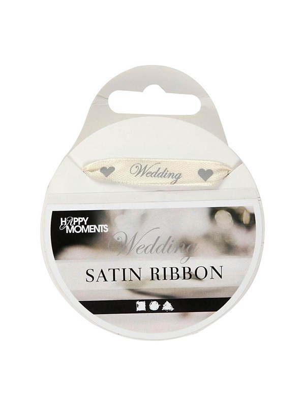 Creativ Company - Satin ribbon Off-white 10m