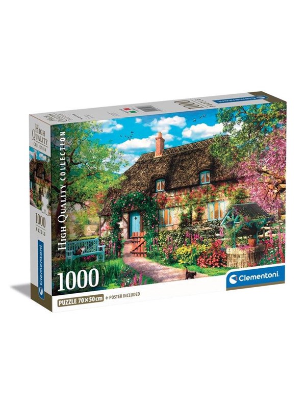 Clementoni - Puzzel - 1000 Stukjes - Oud plattelandshuisje - High Quality Collection - Puzzel Voor Volwassenen