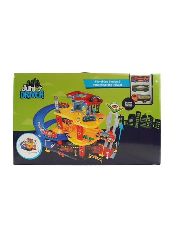 Junior Driver Gas Station Playset with 3 vehicles