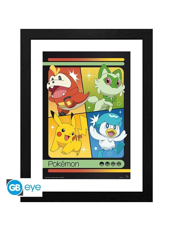 ABYstyle - POKEMON Framed print Scarlet & Violet Starters - Afbeelding