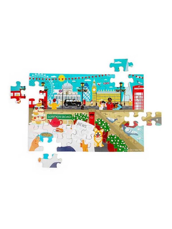 Bigjigs Wooden London City Floor Puzzle 48pcs. Vloer