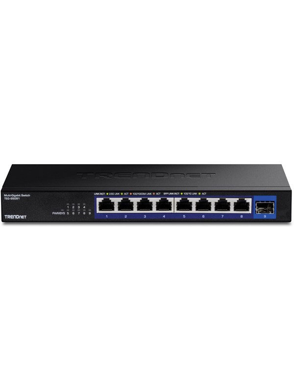 TRENDnet TEG-S5091 9-Port 2.5G Unmanaged Switch with 10G SFP+ Port