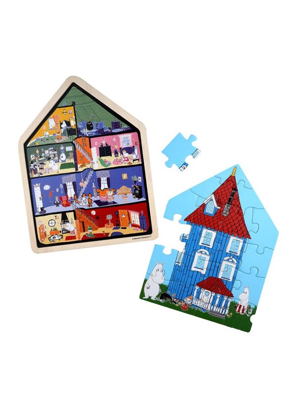 Barbo Toys Moomin Framed Wooden Puzzle House