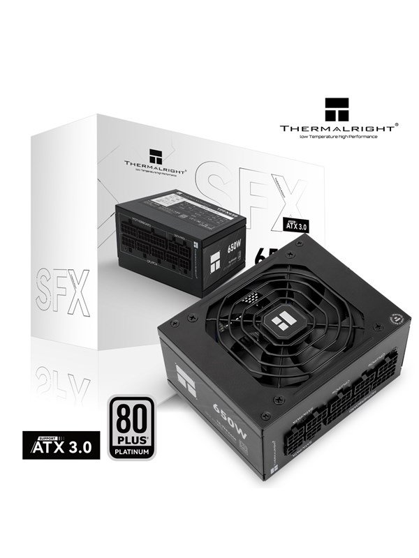 Thermalright TR-TPFX 650 Voeding - 650 Watt - 120 mm - ATX 3.0 - 80 Plus 80 PLUS Titanium