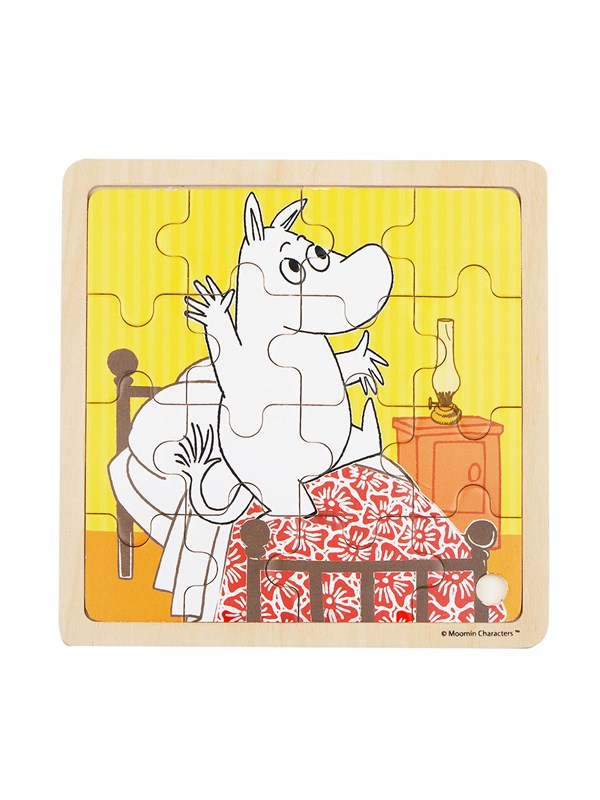 Barbo Toys Moomin - Framed Wooden Puzzle - Bedtime Jumping