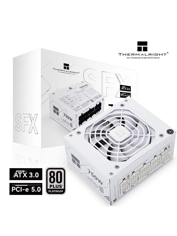 Thermalright TR-TPFX 750W 80+ Platinum modular PS Voeding - 750 Watt - 120 mm - ATX 3.0 - 80 Plus 80 PLUS Platinum