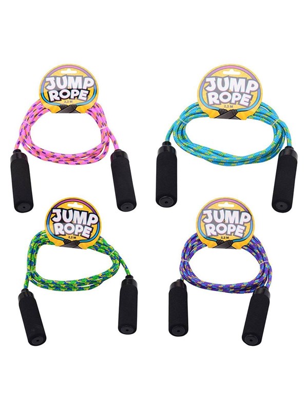 Multikleur springtouw 2.20 m. 29261