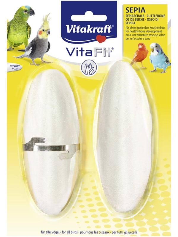 Vitakraft VitaFit Sepia - Inclusief Houder - 10cm - 2 st