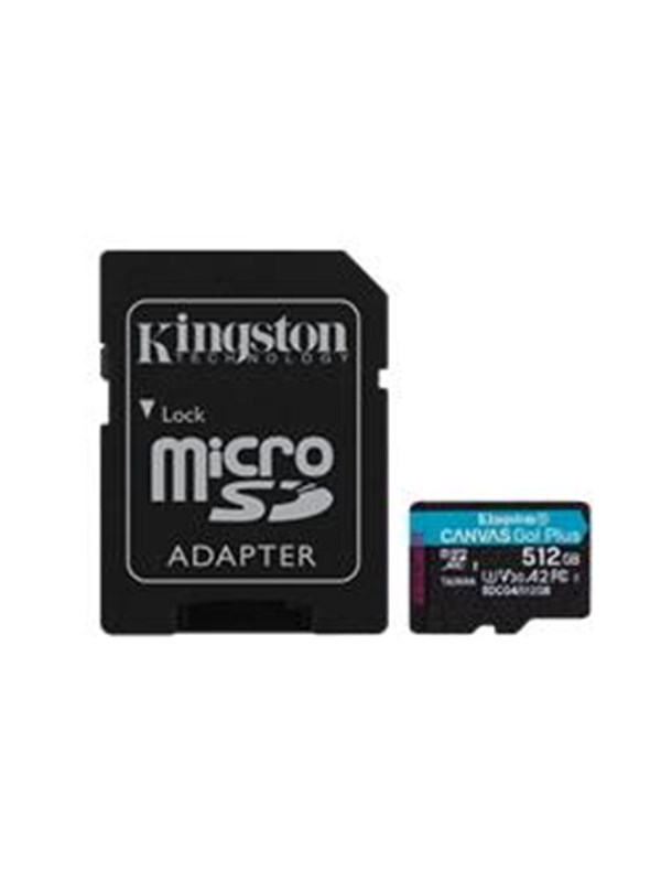 Kingston Canvas Go! Plus microSD/SD - 200MB/s - 512GB