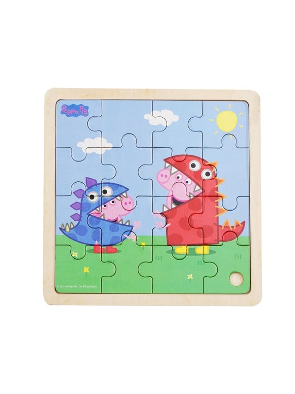 Barbo Toys - Framed Wooden Puzzle - Dino Dress-Up