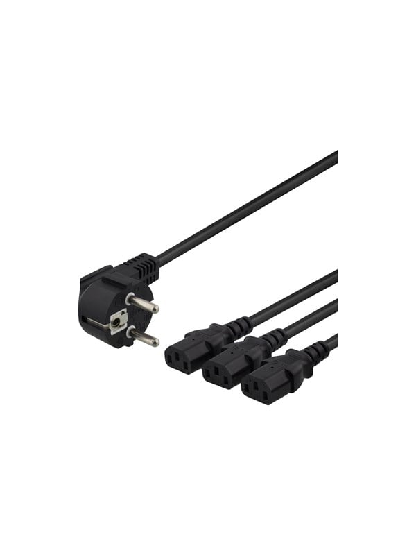 Deltaco Power Cable - 3 m