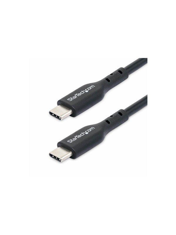 StarTech.com 4m USB-C Laadkabel, Opladen & Synchroniseren, 60W (3A) Power Delivery, USB 2.0 Type-C Laptop Oplaadkabel, TPE Mantel, Zwart, USB-C Data Transfer Kabel, M/M