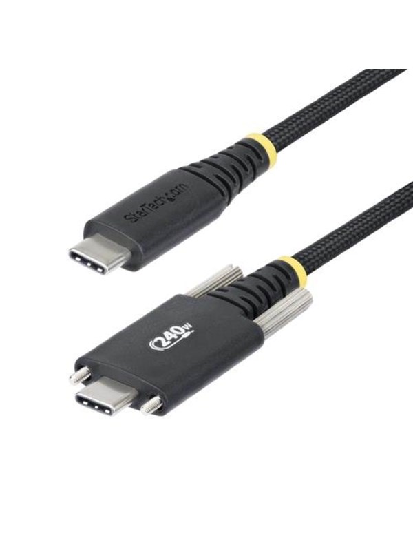 StarTech.com 6.6ft (2m) USB-C Charging Cable 240W Silicone Jacket - USB-C cable - 24 pin USB-C to 24 pin USB-C - 2 m