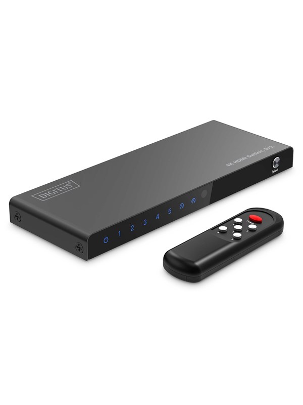 DIGITUS 5x1 4K HDMI Switch