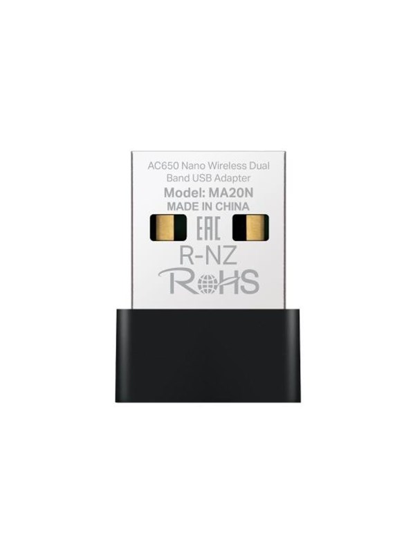MERCUSYS MA20N AC650 Nano Wireless Dual Band USB Adapter