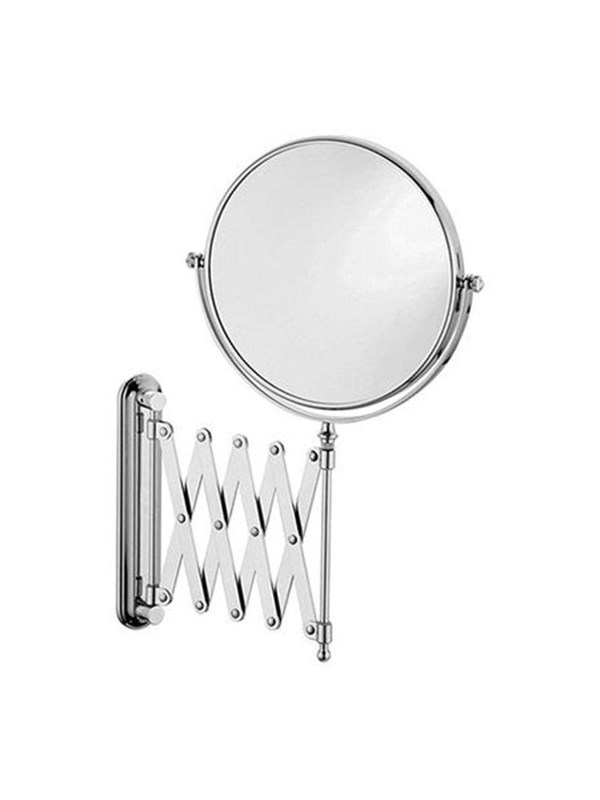 UNIQ Wall Scissor Arm Mirror with 5x Magnification Silver