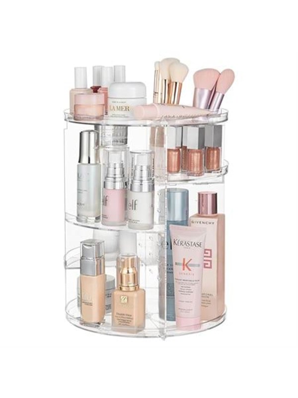 UNIQ 360° Roterend Make-Up Organizer - Beauty organizer voor huidverzorging en make-up - Opbergbox - Transparant
