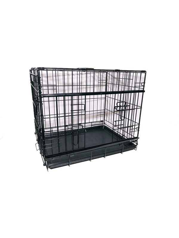 Active Canis - Premium kooi met schuifdeur - Zwart - 91 x 61 x 67