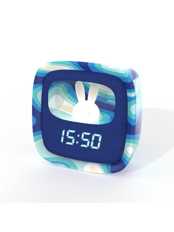 MOB Alarm Clock with Light Billy Clock Blue Wave