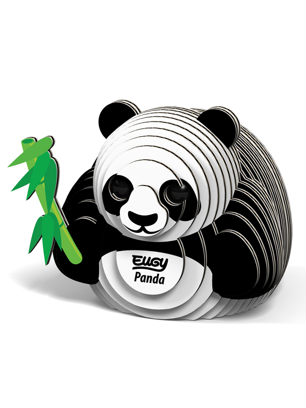 EUGY 3D Puzzel - Panda - Wilde Dieren - Duurzaam - Verzamel Ze Allemaal - 6 Jaar