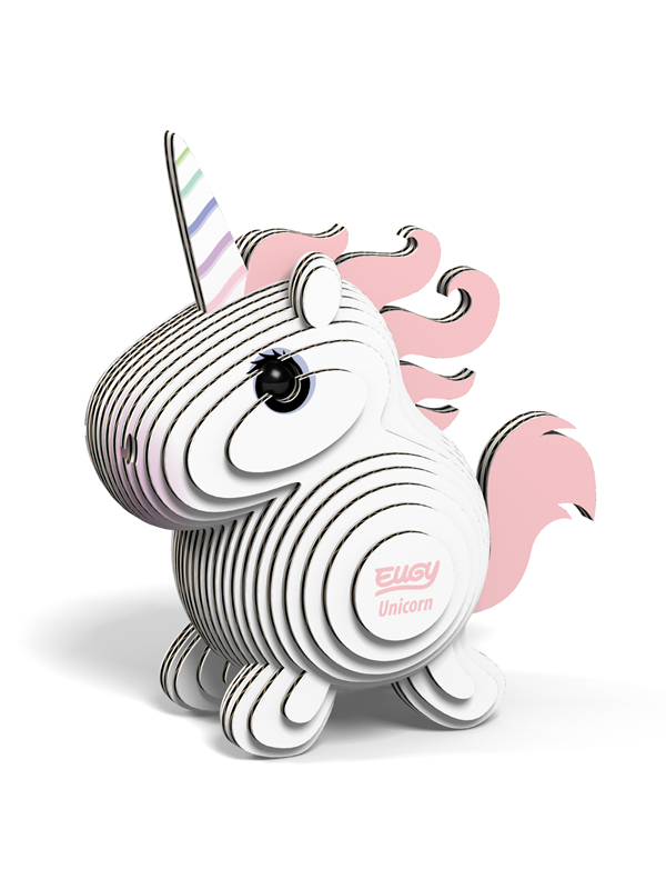 EUGY 3D Puzzel - Eenhoorn - Fantasiefiguren - Duurzaam - Verzamel Ze Allemaal - 6 Jaar