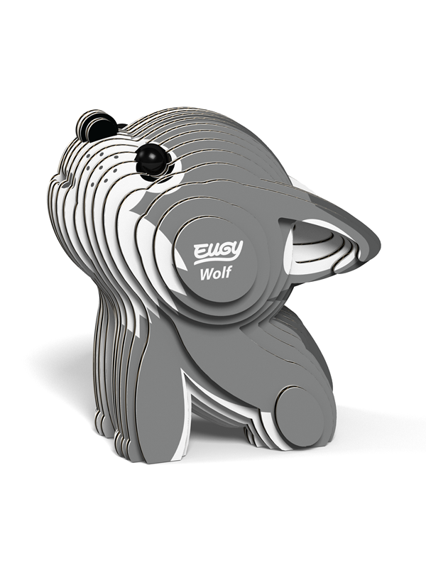 EUGY 3D Puzzel - Wolf - Wilde Dieren - Duurzaam - Verzamel Ze Allemaal - 6 Jaar